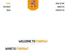 Tablet Screenshot of funpaw.com
